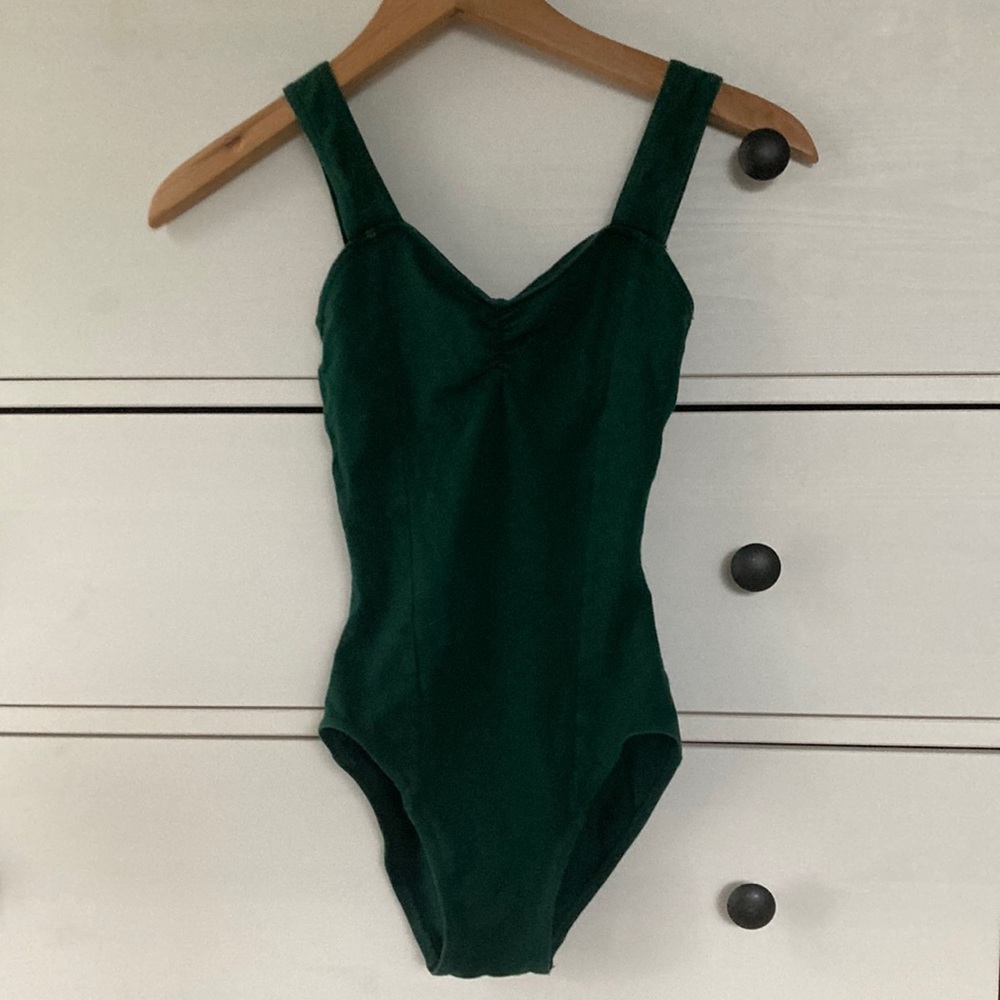 3 for $9 Capezio extra small green cotton leotard